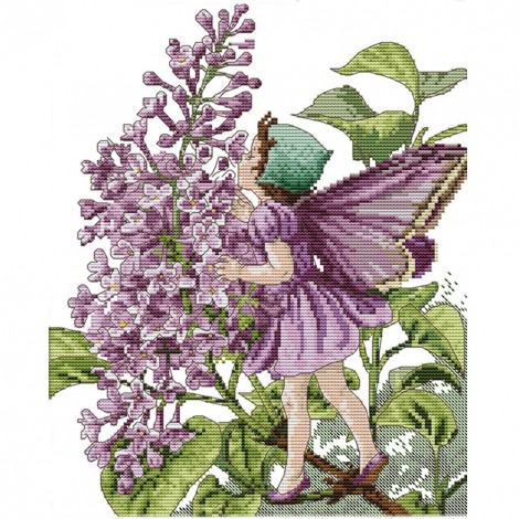 Butterfly Girl(31*36CM)- Cross Stitch