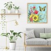 Butterfly Flower - Full Round Diamond Painting