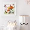Letter Flower - Full Round Diamond Painting