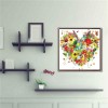 Heart Flower - Full Round Diamond Painting