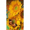 Flower Butterfly - Full Round Diamond Painting