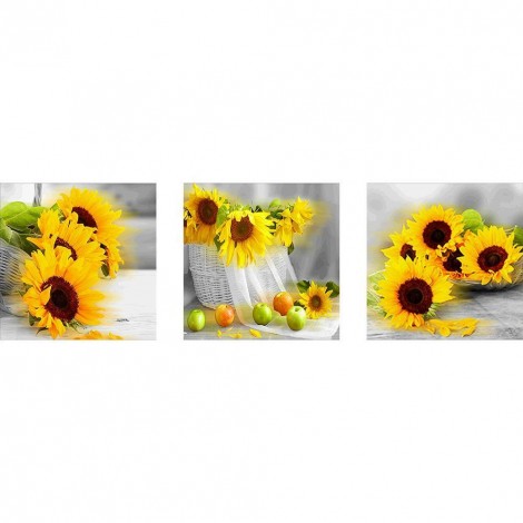 Sunflower - Full Round Diamond Painting(105x35cm)