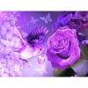 Purple Rose Bird - Full Round Diamond Painting