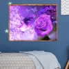 Purple Rose Bird - Full Round Diamond Painting