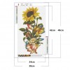 Flower Butterfly - Full Round Diamond Painting