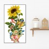 Flower Butterfly - Full Round Diamond Painting