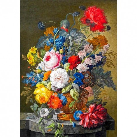 Flowers - Full Round Diamond Painting