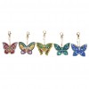 5pcs DIY Butterfly Full Drill Special Shaped Diamond Painting Keychain Gift