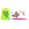 5pcs DIY Butterfly Full Drill Special Shaped Diamond Painting Keychain Gift