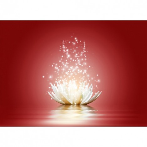 Lotus Flower - Full Round Diamond Painting