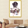 Butterfly Beauty Girl - Partial Round Diamond Painting