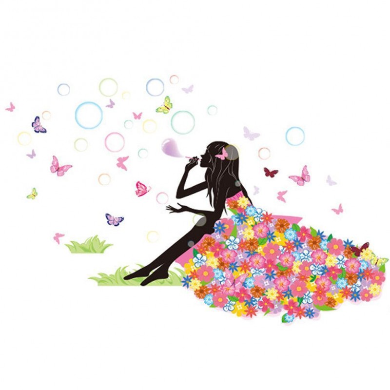Happy Flowers Girl -...