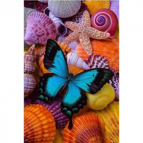 Sea Star Butterfly - Full Round Diamond Painting