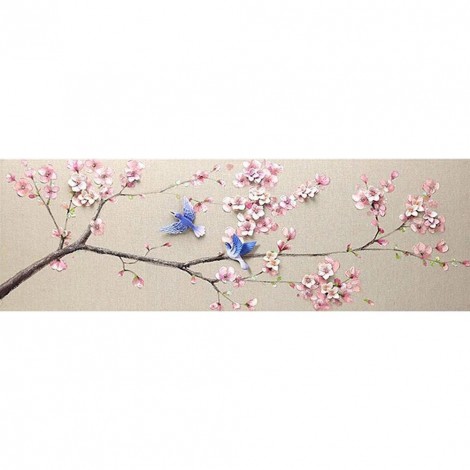 Spring Bird -Full Round Diamond Painting(80*30cm)