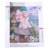 Angle Girl In Flowers - Partial Round Diamond Painting