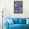 Purple Flowers - Full Round Diamond Painting