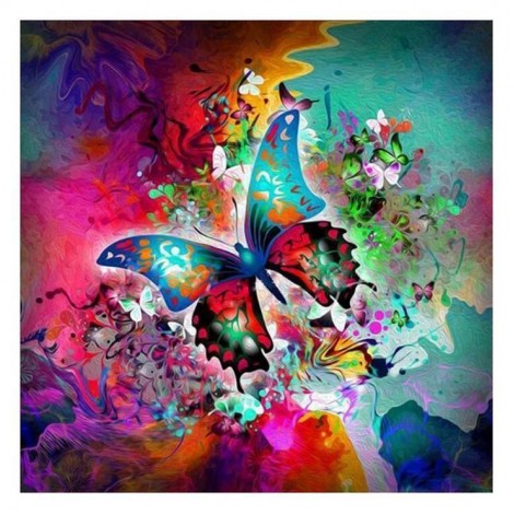 Butterfly - Full Round Diamond Painting(30*30CM)