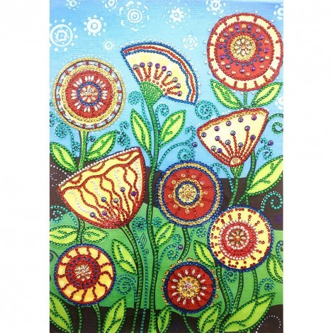 Flowers - Crystal Rhinestone Diamond Painting