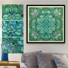 Green Flower - Crystal Rhinestone Diamond Painting