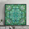 Green Flower - Crystal Rhinestone Diamond Painting