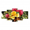 5pcs/set Flowers - Full Round Diamond Painting(95*45cm)