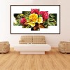 5pcs/set Flowers - Full Round Diamond Painting(95*45cm)