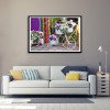 Flowers Bike - Full Round Diamond Painting