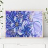 Blue Flower - Crystal Rhinestone Diamond Painting