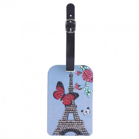 Butterfly Tower Luggage Boarding Pass DIY Diamond Painting Special Shape
