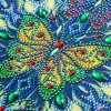 Butterfly Flower- Partial Round Diamond Painting