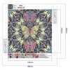 Butterfly Flower- Partial Round Diamond Painting