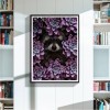Raccoon Flower - Full Round Diamond Painting