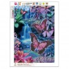 Butterfly Waterfall - Partial Round Diamond Painting