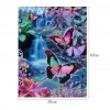 Butterfly Waterfall - Partial Round Diamond Painting