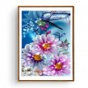 Butterfly Flower - Full Round Diamond Painting