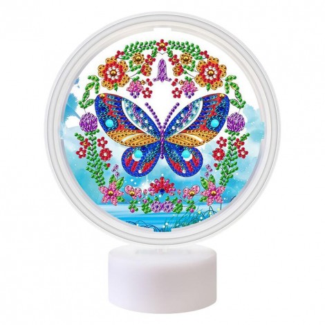 Butterfly DIY Special Shaped Drill Diamond Painting LED Decor Night Light