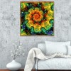 Abstract Flowers - Full Round Diamond Painting(30*30cm)