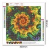 Abstract Flowers - Full Round Diamond Painting(30*30cm)