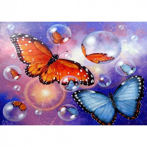 Butterfly-Full Round Diamond Painting