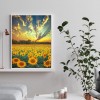 Sunflower-  Full Round Diamond Painting
