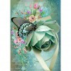 Butterfly Rose-Full Round Diamond Painting