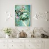 Butterfly Rose-Full Round Diamond Painting