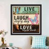 Letter Butterfly - Full Round Diamond Painting(30*30cm)