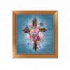 Beads Flowers Cross- Partial Round Diamond Painting