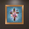 Beads Flowers Cross- Partial Round Diamond Painting