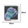 Glitter Blue Rose - Full Round Diamond Painting(30*30cm)