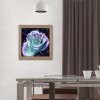 Glitter Blue Rose - Full Round Diamond Painting(30*30cm)