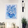 Blue Flowers - Crystal Rhinestone Diamond Painting