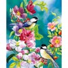 2 Birds Flowers - Full Square Diamond Painting