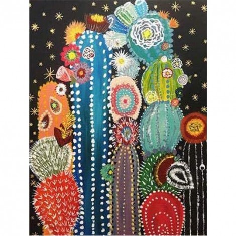 Cactus  - Full Square Diamond Painting